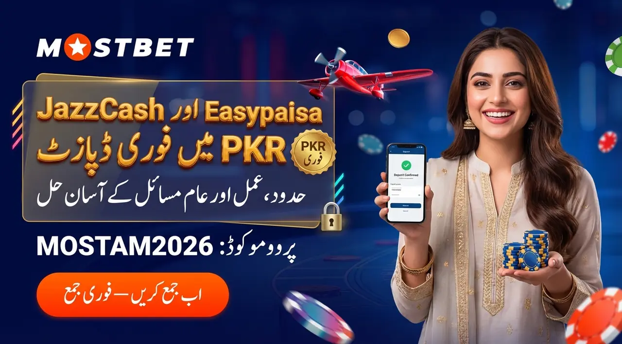 Mostbet ڈپازٹ اور رقم نکالنے کا رہنما