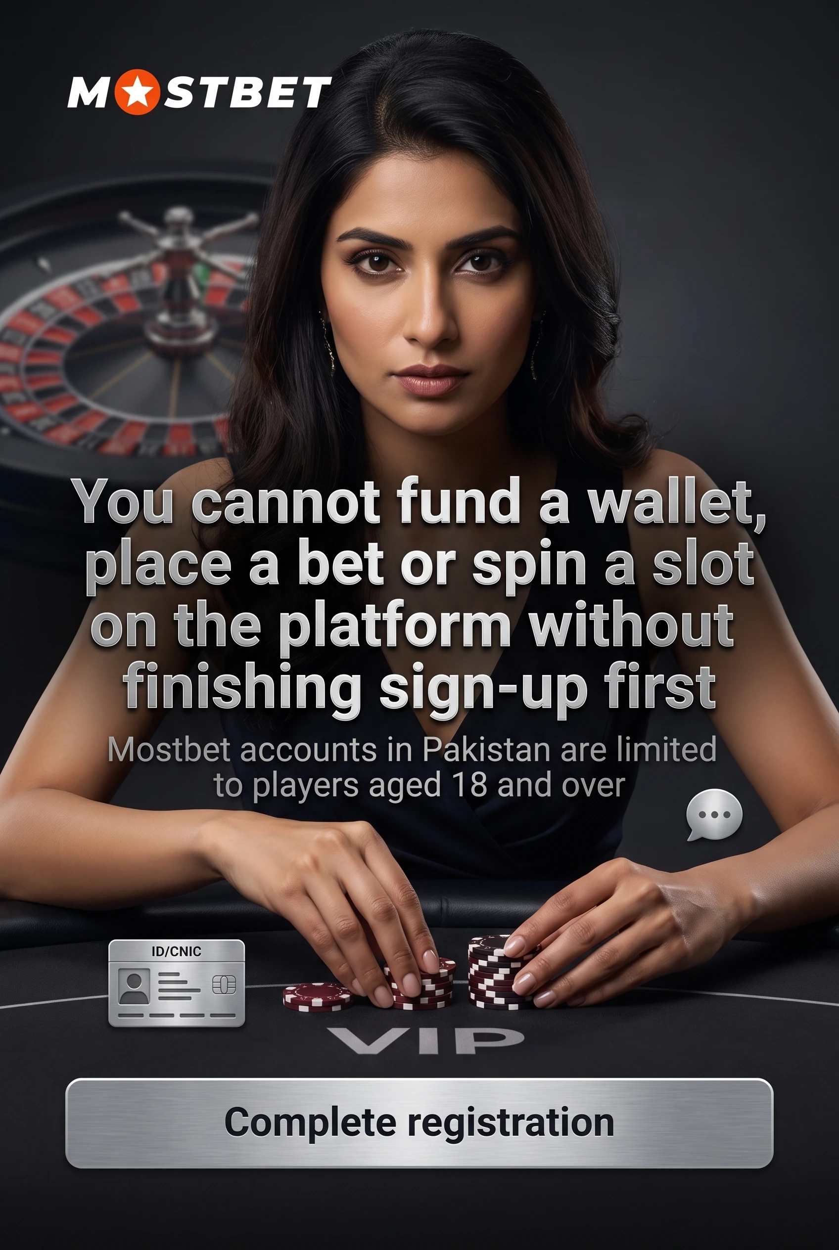 Player opening a Mostbet account before making a deposit